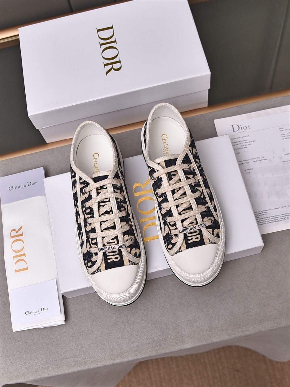 DIOR WALK’N’DIOR PLATFORM LOW-TOP SNEAKER - DO143