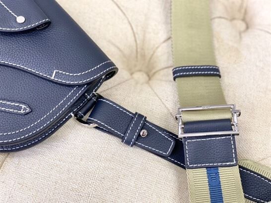 DIOR X KAWS POUCH SADDLE NAVY BLUE - DIO016