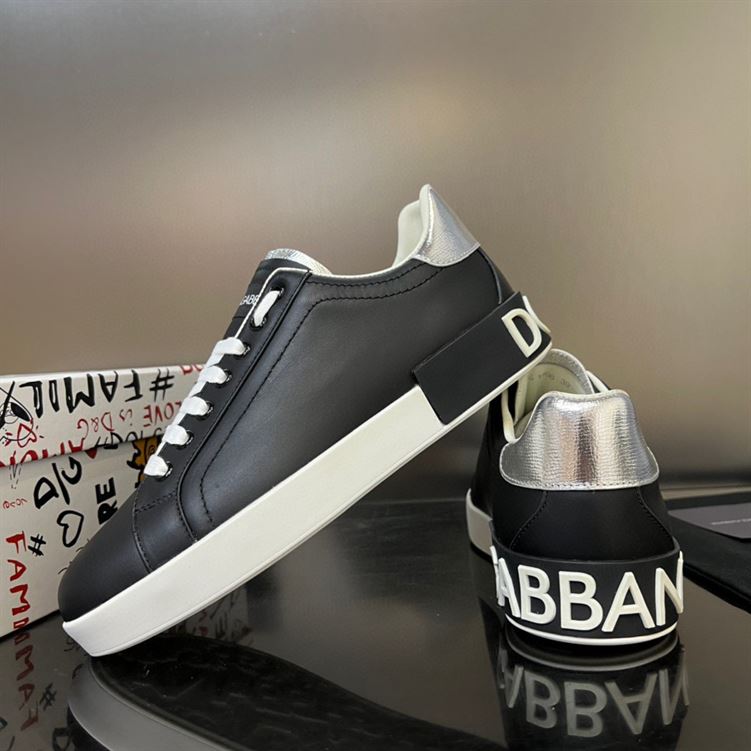 DOLCE & GABBANA BLACK PORTOFINO SNEAKERS – DG033
