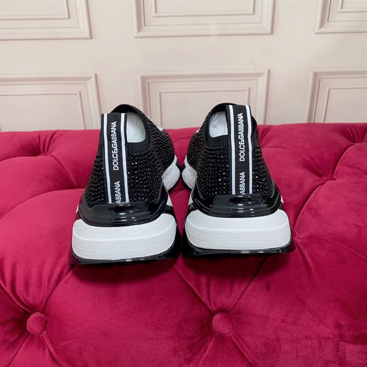 DOLCE & GABBANA FAST SNEAKERS WITH RHINESTONES – DG043