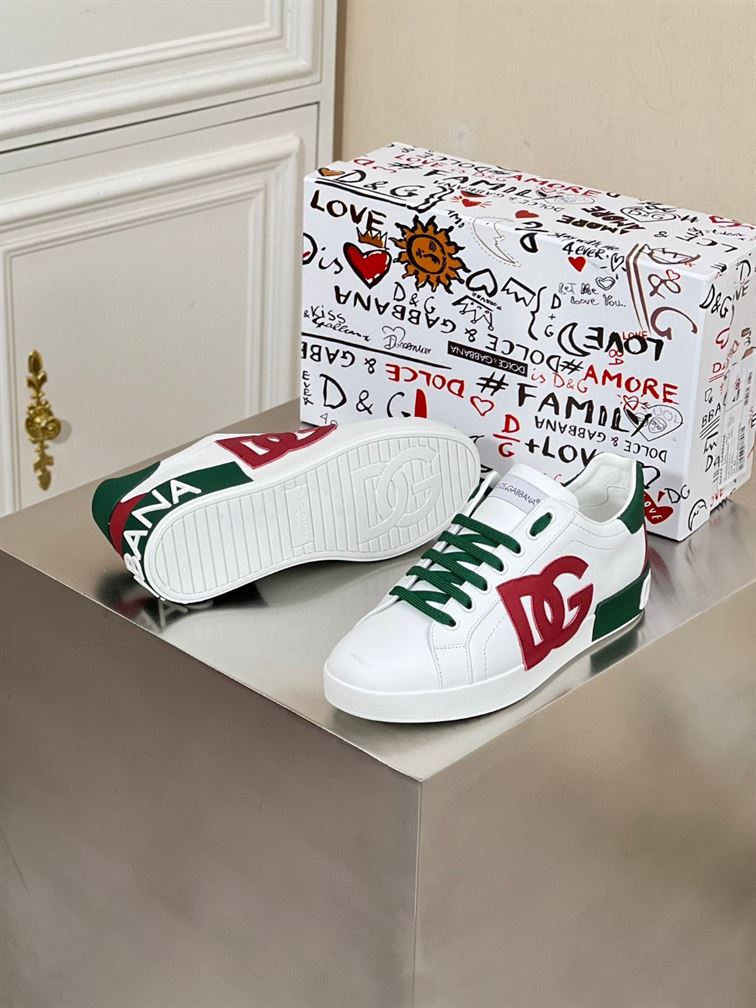 DOLCE & GABBANA PORTOFINO LEATHER SNEAKER – DG040