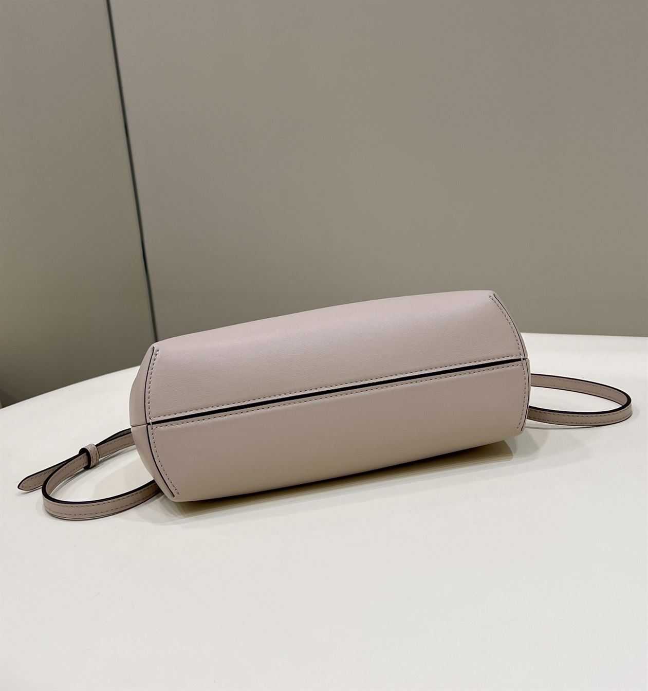 FENDI FIRST SMALL DOVE GREY LEATHER BAG