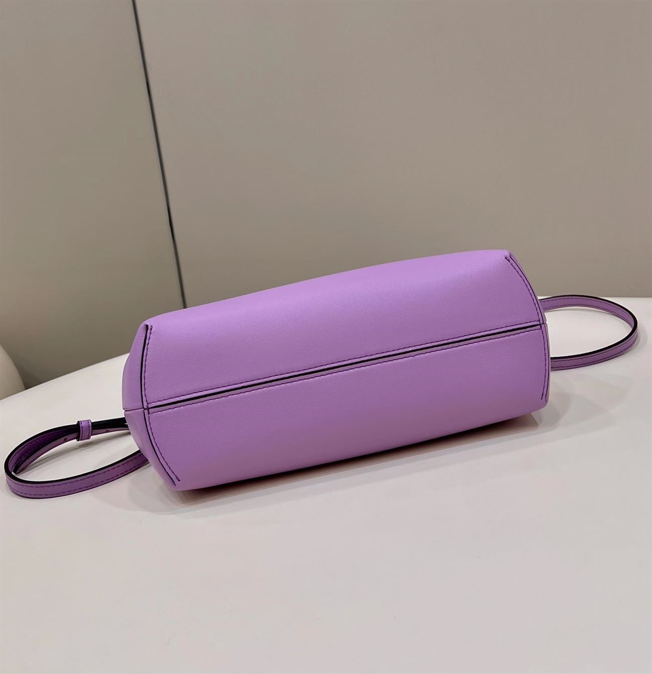 FENDI FIRST SMALL PURPLE LEATHER BAG