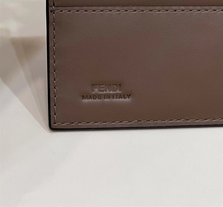 FENDI WALLET ON CHAIN WITH POUCHES BROWN