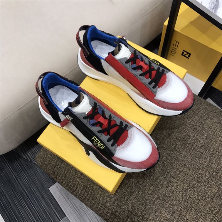 FENDY FLOW MULTICOLOUR NYLON LOW-TOP - FDS010