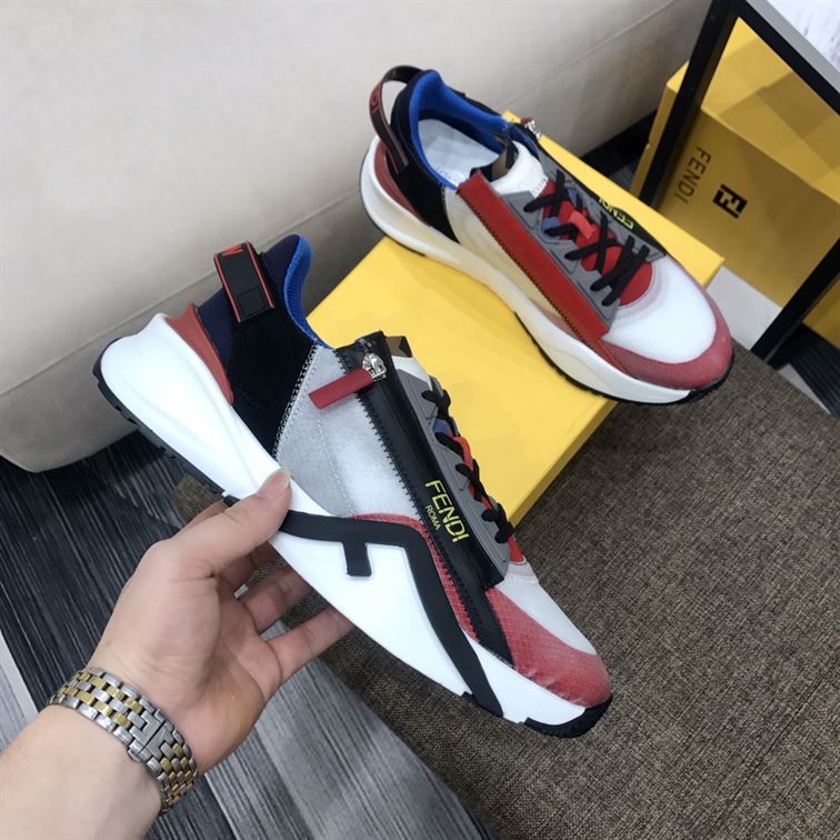 FENDY FLOW MULTICOLOUR NYLON LOW-TOP - FDS010