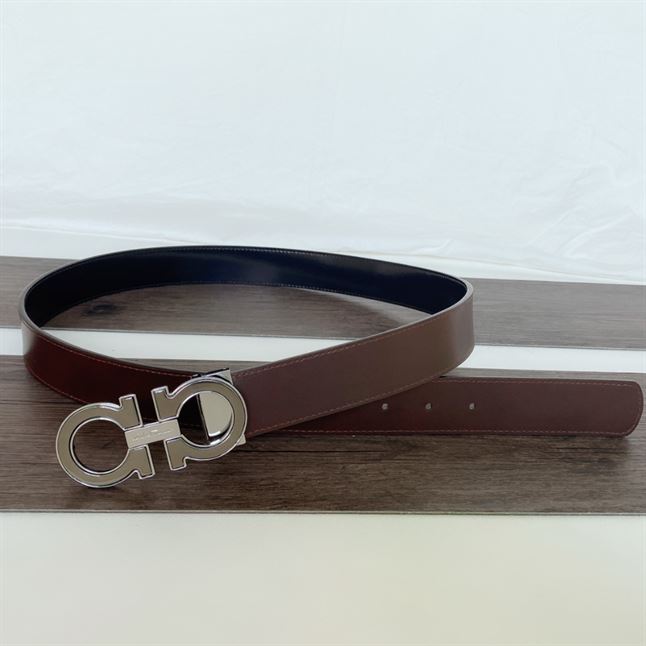 FERRAGAMO REVERSIBLE AND ADJUSTABLE GANCINI BELT - FB003