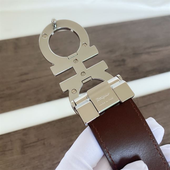 FERRAGAMO REVERSIBLE AND ADJUSTABLE GANCINI BELT - FB003