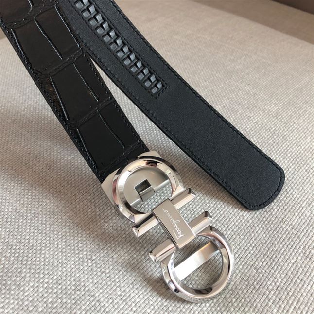 FERRAGAMO REVERSIBLE AND ADJUSTABLE GANCINI BELT - FB004