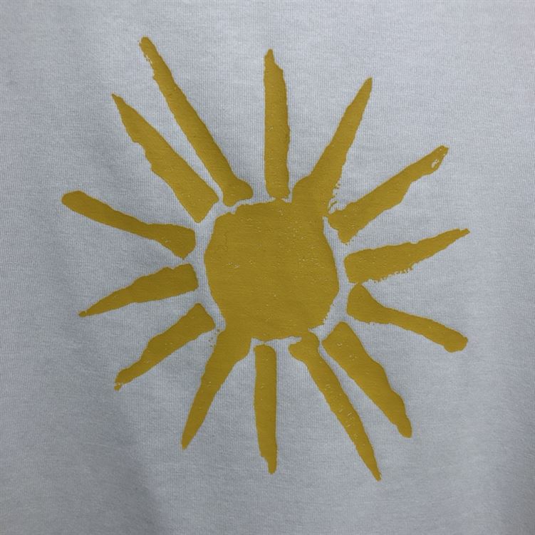 GIVENCHY SLIM FIT T-SHIRT IN JERSEY WITH 4G SUN PRINT IN WHITE - GTS006