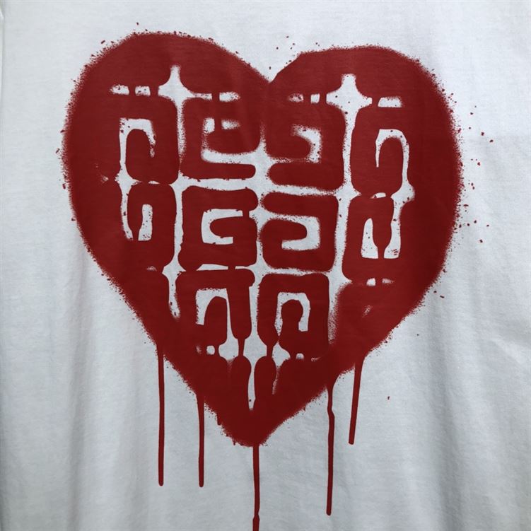 GIVENCHY SLIM FIT T-SHIRT IN JERSEY WITH TAG EFFECT PRINT - GTS001