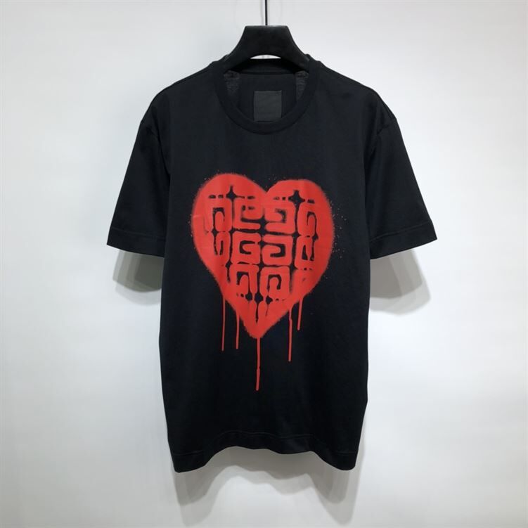 GIVENCHY SLIM FIT T-SHIRT IN JERSEY WITH TAG EFFECT PRINT - GTS002