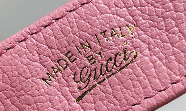 GUCCI APHRODITE SMALL SHOULDER BAG IN LIGHT PINK LEATHER