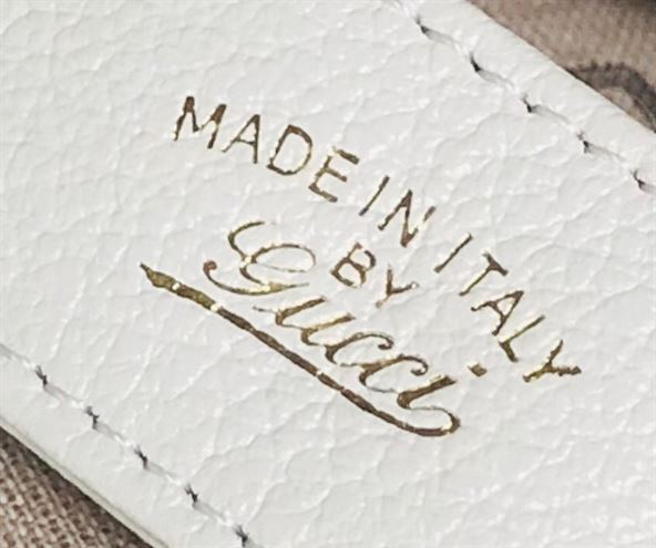 GUCCI APHRODITE SMALL SHOULDER BAG IN WHITE LEATHER