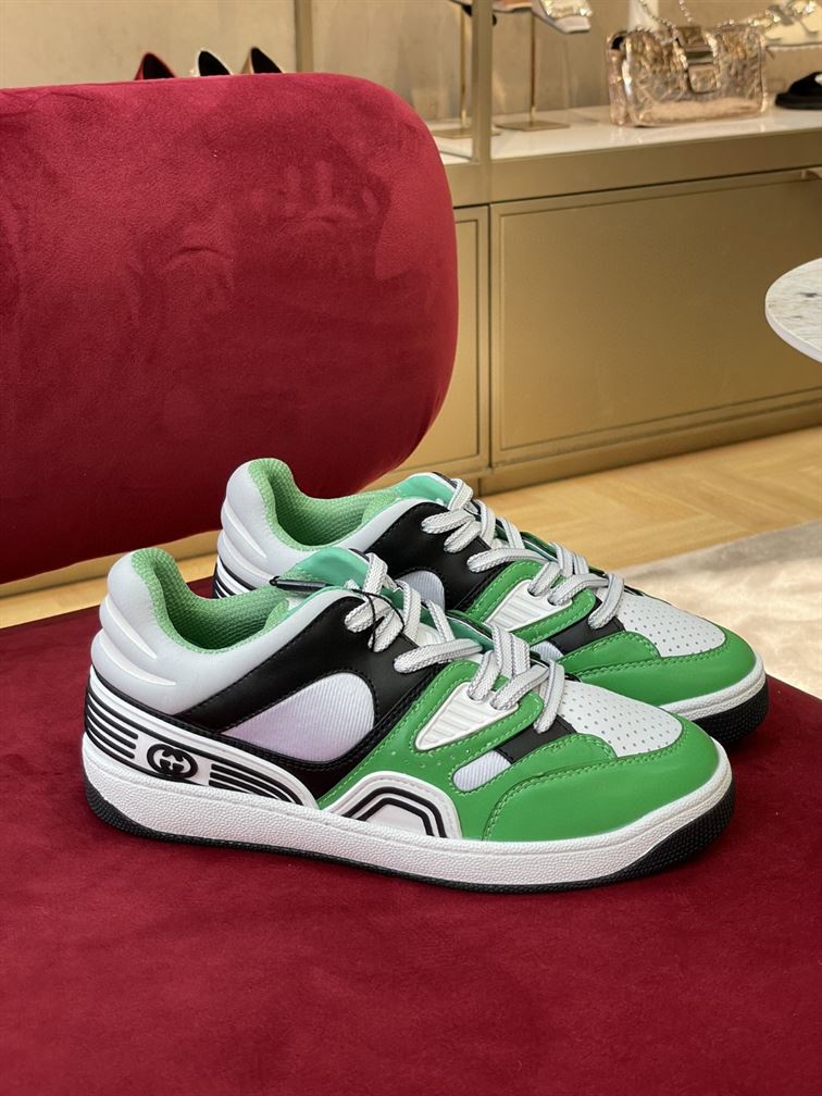 GUCCI BASKET SNEAKER IN GREEN DEMETRA - GCC109