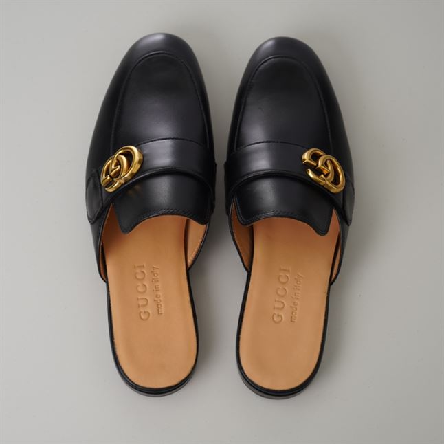 GUCCI BLACK PRINCETOWN SLIPPERS - GL032
