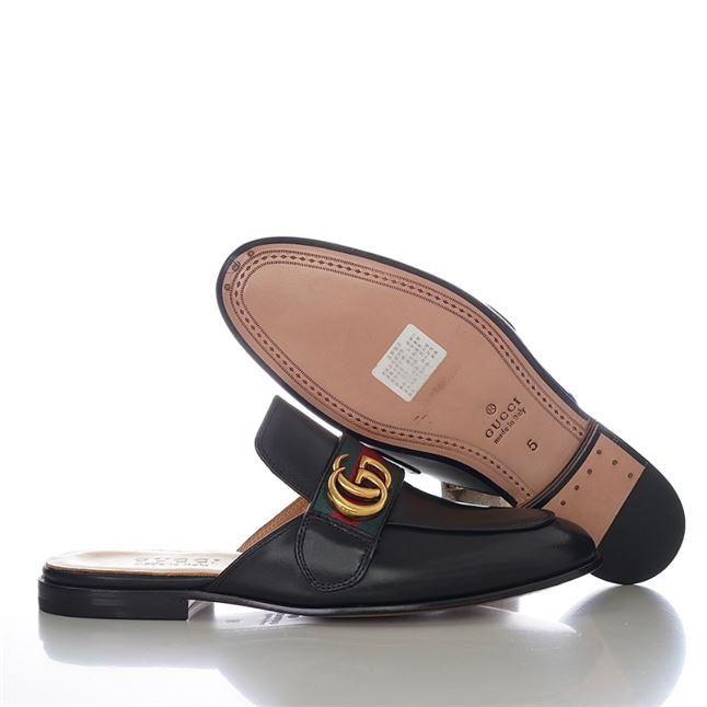 GUCCI BLACK PRINCETOWN SLIPPERS - GL033
