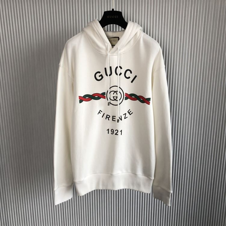GUCCI COTTON 'GUCCI FIRENZE 1921' HOODED SWEATSHIRT - GCK009