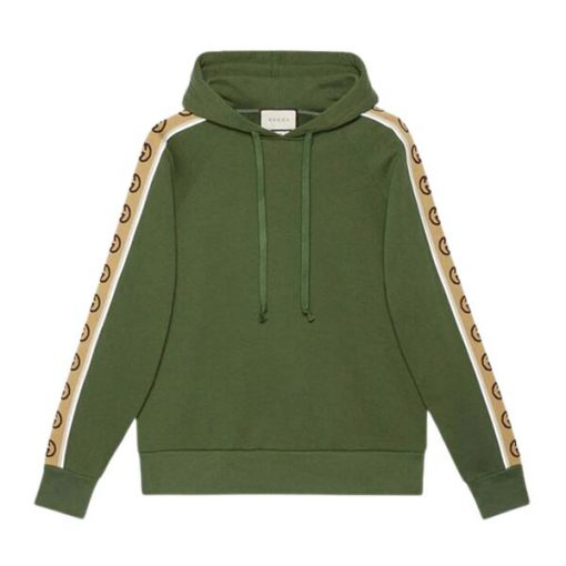 GUCCI COTTON JERSEY HOODED SWEATSHIRT - GCK017