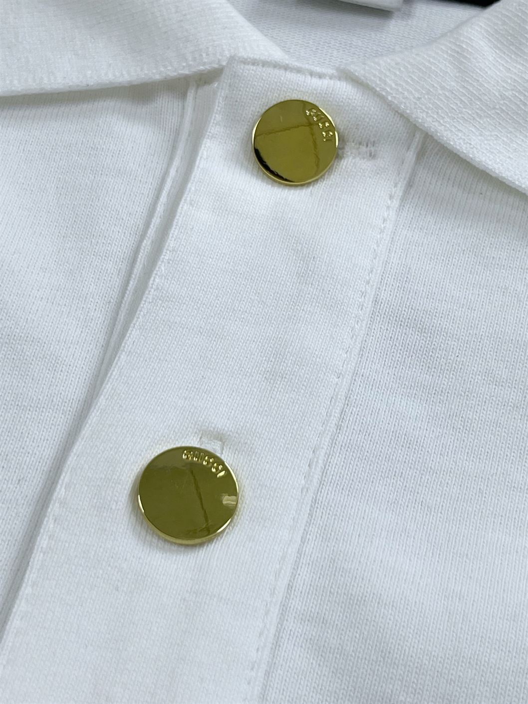 GUCCI COTTON POLO WITH WEB AND INTERLOCKING G - GGS037