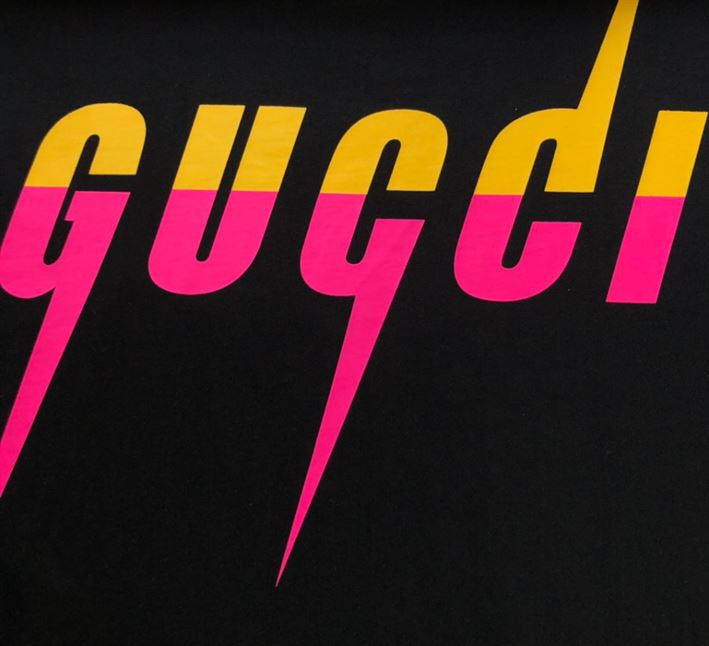 GUCCI COTTON T-SHIRT WITH GUCCI BLADE PRINT - GGS060