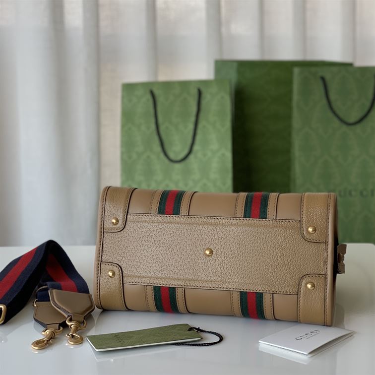 GUCCI DOUBLE G TOP HANDLE SMALL NOTE BAG