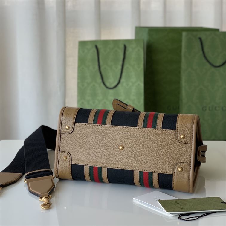 GUCCI DOUBLE G TOP HANDLE SMALL NOTE BAG