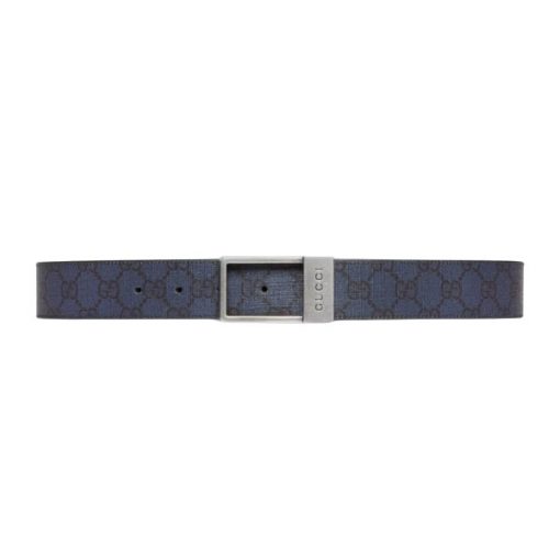 GUCCI GG BELT WITH RECTANGULAR BUCKLE - GB043
