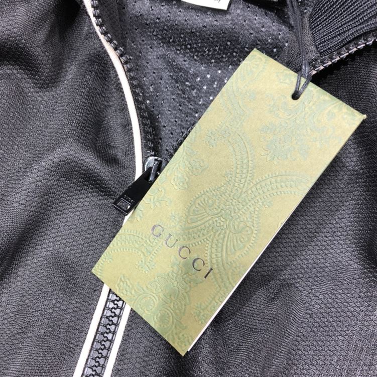 GUCCI GG JACQUARD JERSEY ZIP JACKET BLACK GG JACQUARD JERSEY - GCJ001