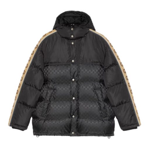 GUCCI GG JACQUARD NYLON PADDED COAT - GCJ007