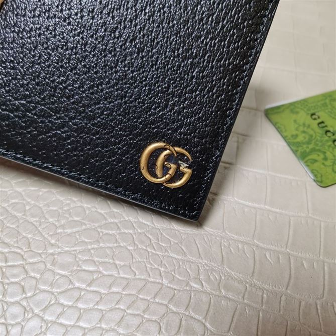 GUCCI GG MARMONT LEATHER BI-FOLD WALLET
