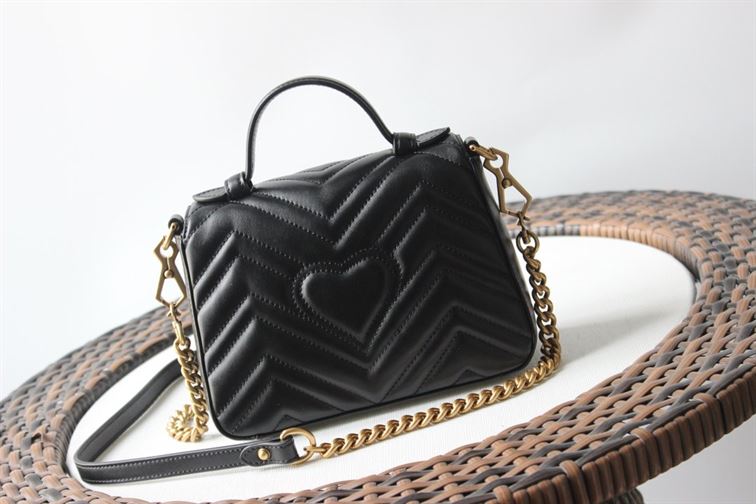 GUCCI GG MARMONT MINI TOP HANDLE BAG