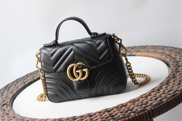 GUCCI GG MARMONT MINI TOP HANDLE BAG