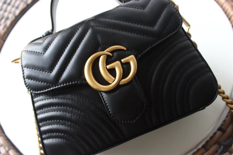 GUCCI GG MARMONT MINI TOP HANDLE BAG