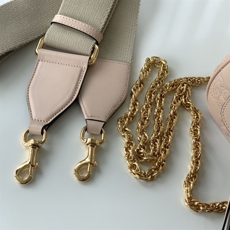 GUCCI GG MATELASSE MINI BAG IN BEIGE LEATHER