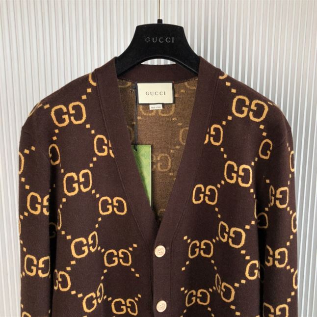 GUCCI GG SUPREME INTARSIA CARDIGAN - GCK032