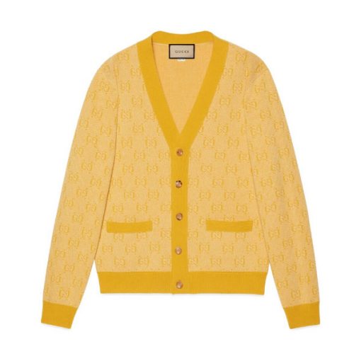 GUCCI GG WOOL JACQUARD CARDIGAN - GCK027