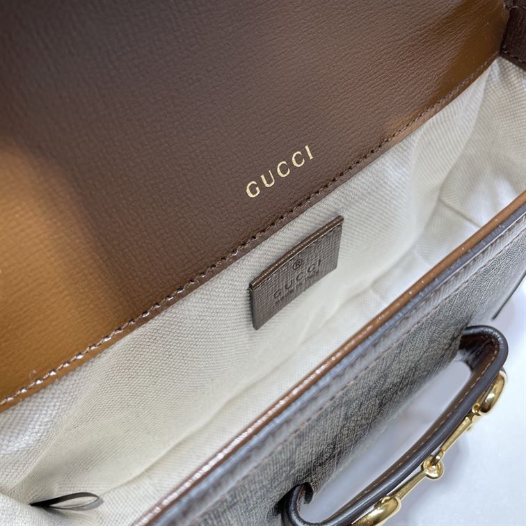 GUCCI HORSEBIT 1955 MINI BAG IN BEIGE