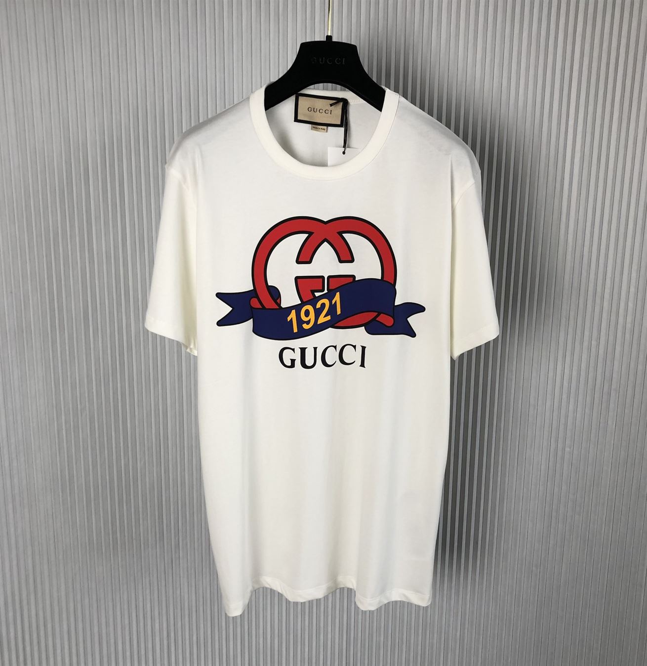 GUCCI INTERLOCKING G 1921 GUCCI COTTON T-SHIRT - GGS048