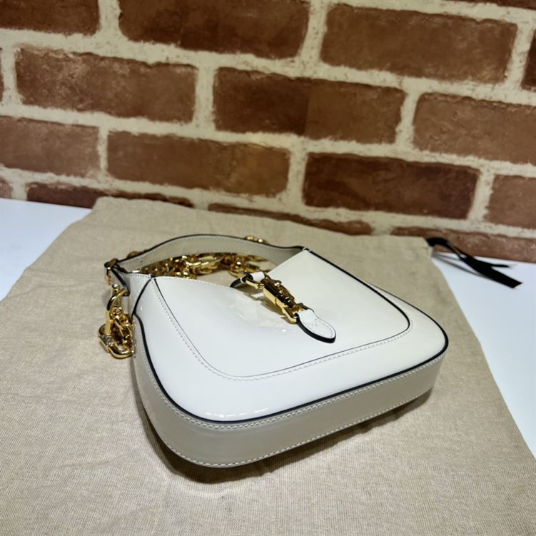 GUCCI JACKIE 1961 MINI SHOULDER BAG WITH WHITE