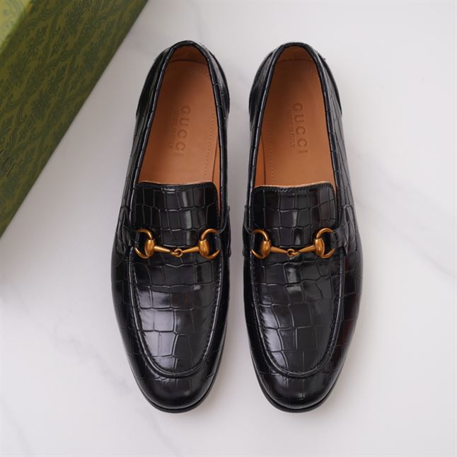 GUCCI JORDAAN CROCODILE LOAFER - GL015
