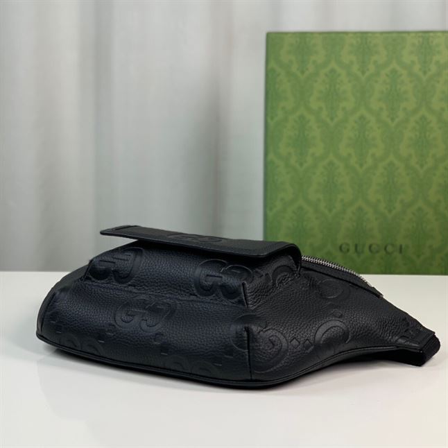 GUCCI JUMBO GG BELT BAG BLACK - BG042