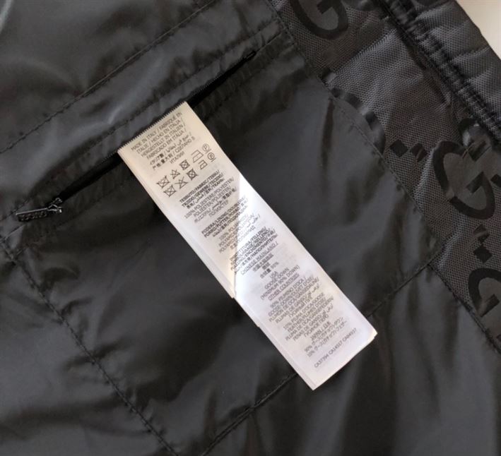 GUCCI JUMBO GG NYLON CANVAS GOOSE-DOWN JACKET BLACK - GCJ044