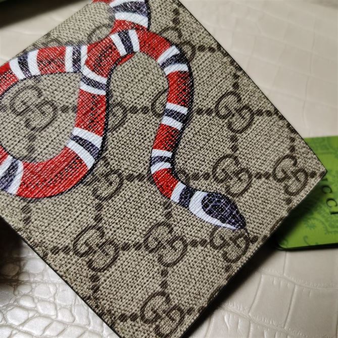 GUCCI KINGSNAKE PRINT GG SUPREME WALLET