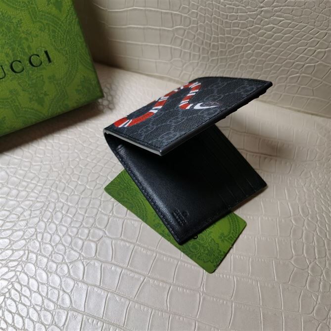 GUCCI KINGSNAKE PRINT GG SUPREME WALLET