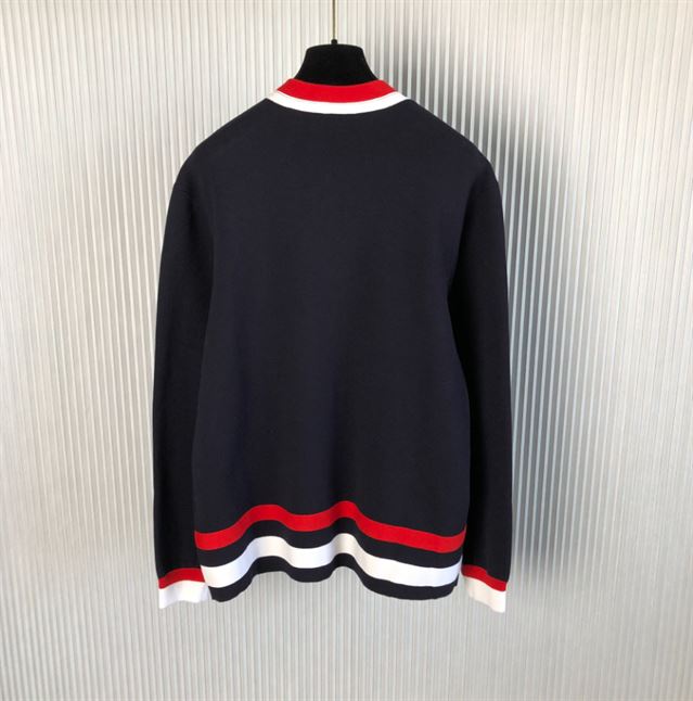 GUCCI KNIT WOOL CARDIGAN WITH PATCH - GCK033