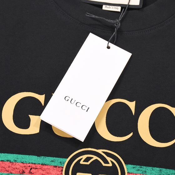 GUCCI OVERSIZE T-SHIRT WITH GUCCI LOGO - GGS003