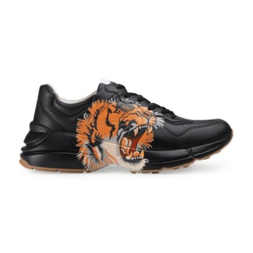 GUCCI RHYTON LEATHER SNEAKER WITH TIGER - GCC017