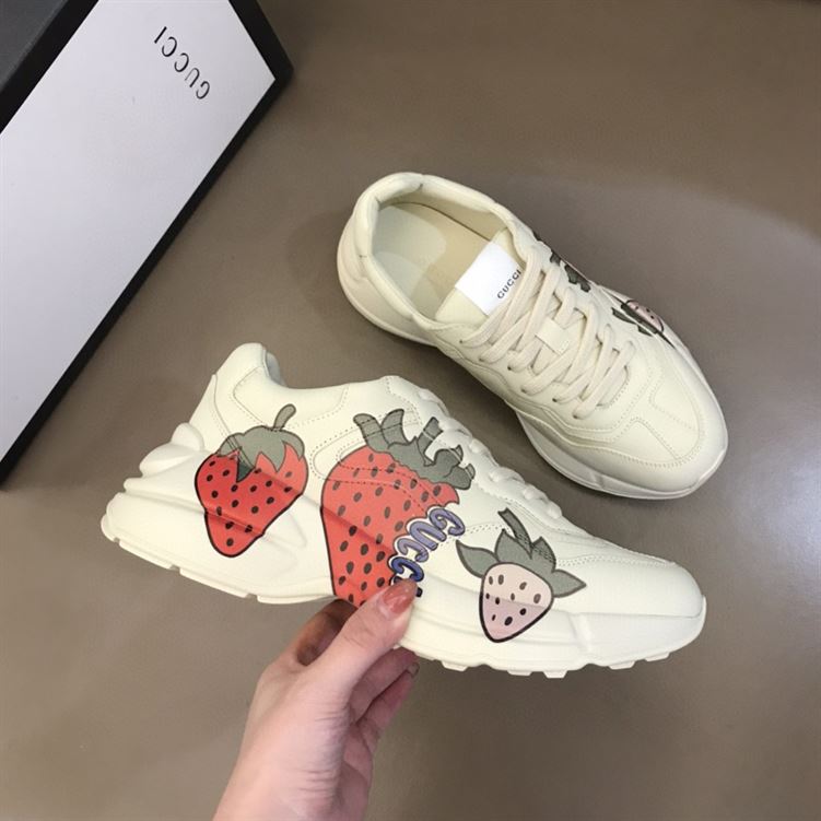 GUCCI RHYTON STRAWBERRY SNEAKERS - GCC018