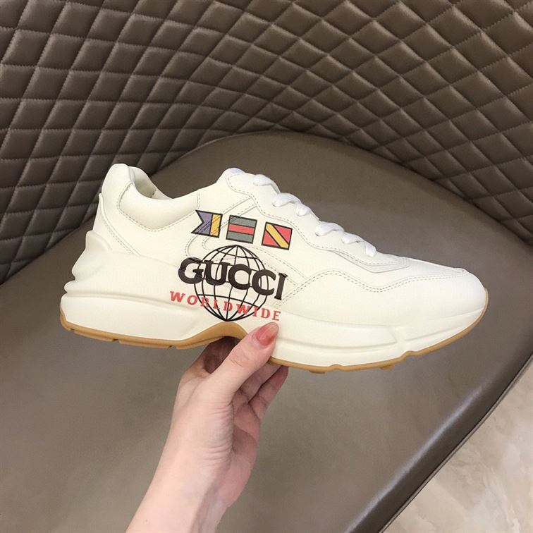 GUCCI RHYTON "WORLDWIDE" FLAG-PRINTED SNEAKER - GCC010